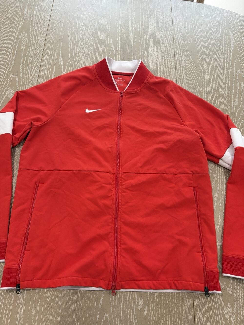 Nike Dri-Fit Therma Coaches Sideline Football Jacket Size Large Red